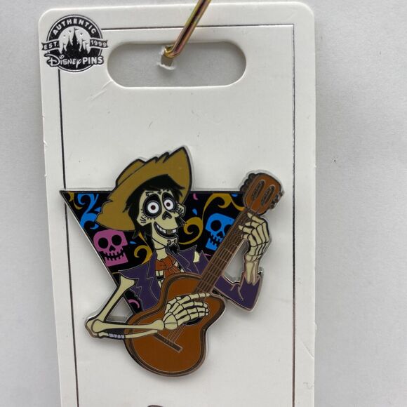 Disney Parks Pin Coco Hector and Guitar Pixar Trading Pin - Picture 2 of 4